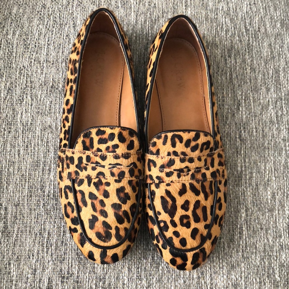 J. Crew Leopard Loafers
